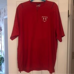 Under Armor Red Athletic Sports T-Shirt Size XL